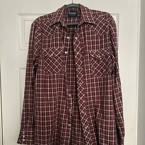 Wrangler Men’s Pearl Snap Button Up XL